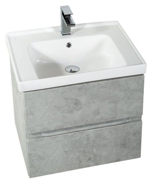 База под раковину напольная Art&max AM-Techno-700-2C-SO-LS935 Бетон лофт натуральный