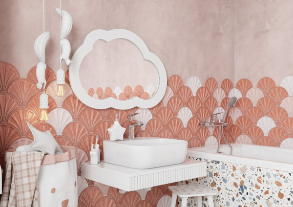 Зеркало (77,5х52,2) Aquaton Каспер Мишка 1A283602CRE20 