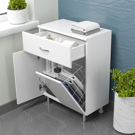 Комод Люси 60 с бельевой корзиной Э-Люс07060-011Бк