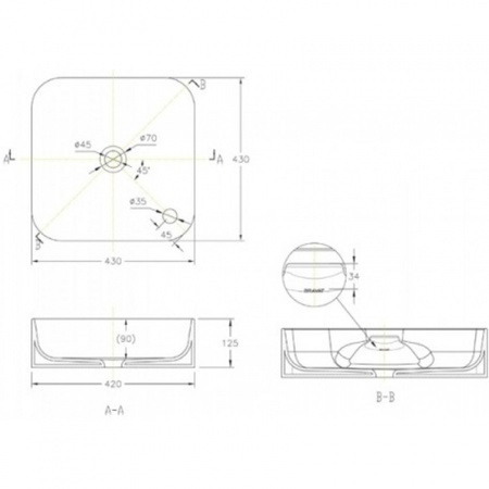Раковина Bravat Source C22238W-1-ENG