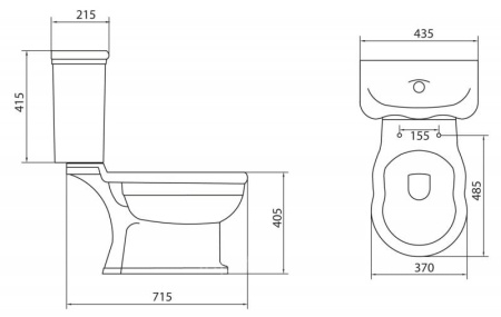 Крышка-сиденье BelBagno BOHEME BB115SCM-BRN
