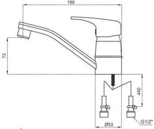 Смеситель для кухонной мойки  KAISER Leon (19310)