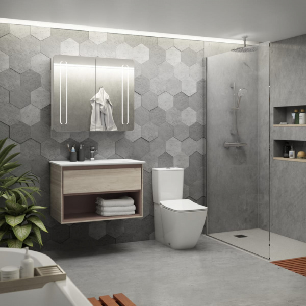 Зеркало-шкаф Ideal Standard Mirror&Light 80 см T3388AL