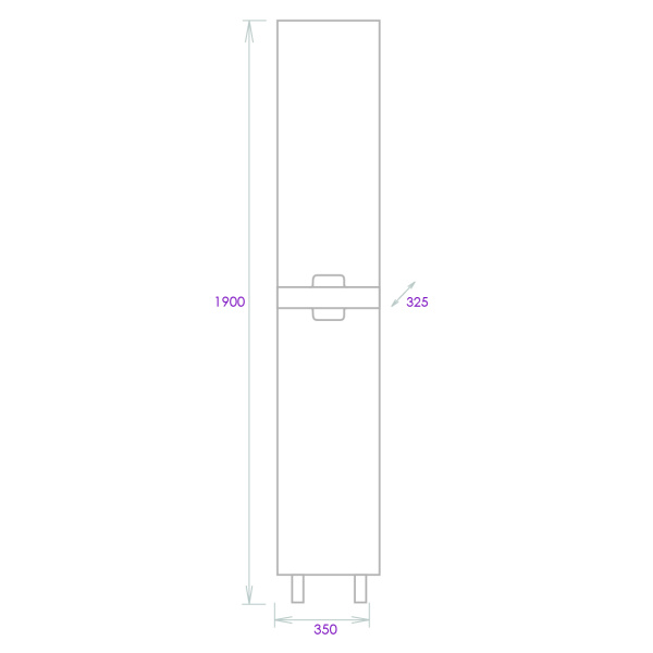 Пенал напольный Onika Харпер 35 403567