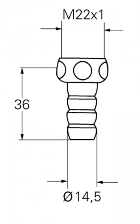 Резьбовое соединение шланга 1/2 GROHE 13914000