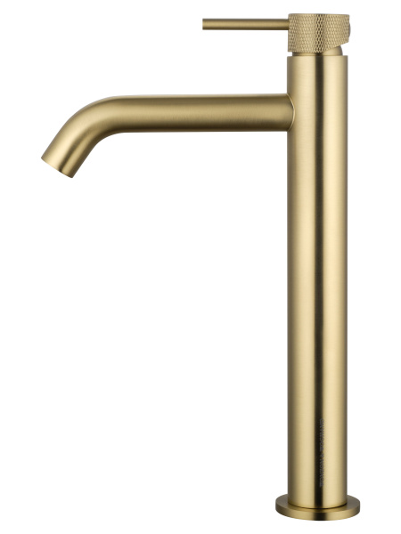 Смеситель для раковины высокий WONZON & WOGHAND, брашированное золото WW-H1062-BG