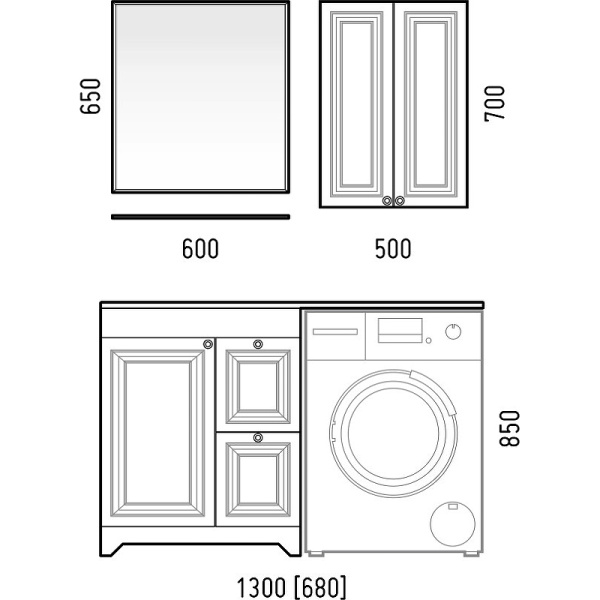 Тумба напольная Corozo Леон 70 SD-00000726