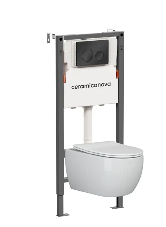 Комплект унитаза с инсталляцией Ceramicanova Balance/Play CN3001_121001MB