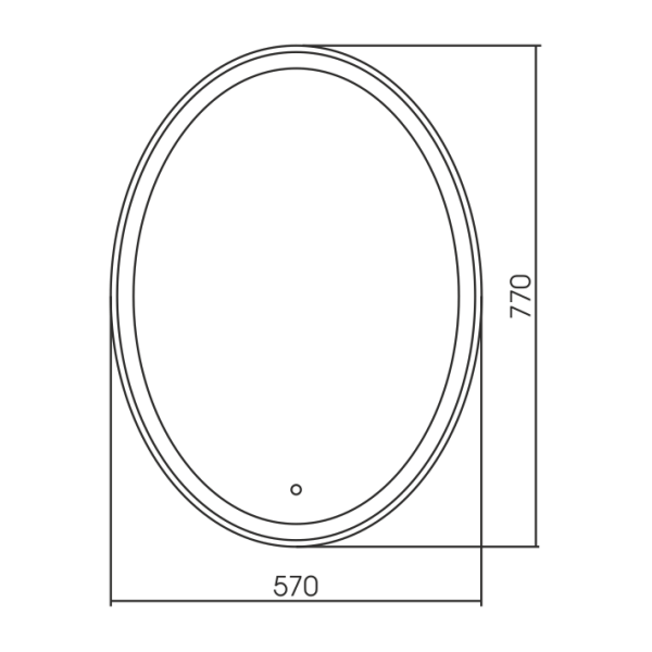Зеркало (57х77) Silver Mirrors Италия ФР-00000846