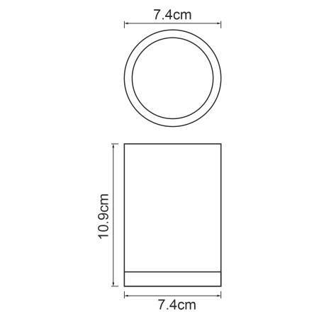 Стакан для зубных щеток WasserKRAFT Vils K-6128