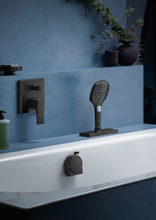 Смеситель для ванны встраиваемый Hansgrohe Metropol 32545340 шлифованный черный хром