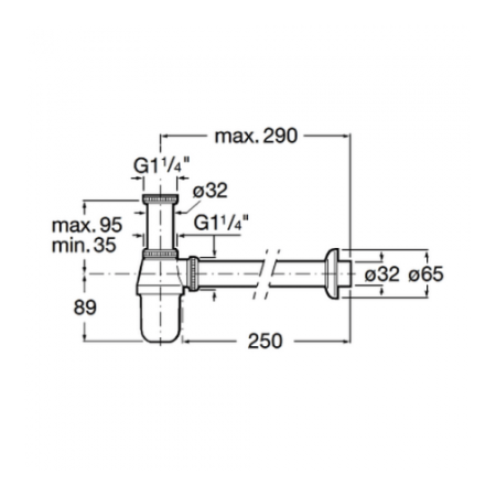 Сифон для раковины Roca Aqua 1 1/4 506401614
