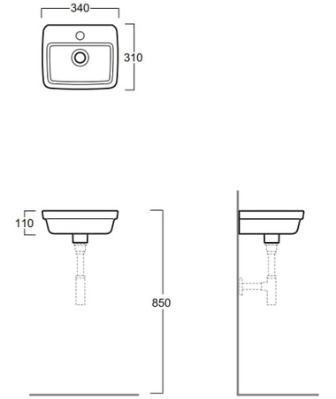 Раковина Simas Evolution EVO14bi*1