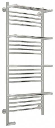 Полотенцесушитель Электрический Cунержа Богема с полкой 2.0 Левый (1200x500) Состаренная Латунь 051-5208-1250