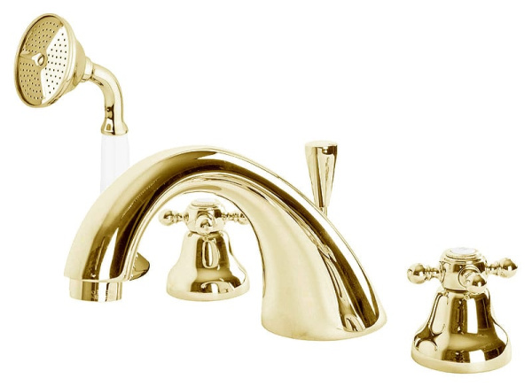 Смеситель на борт ванны Cezares GOLF GOLF-BVD-03 золото