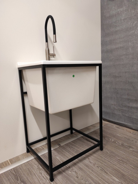 Хозяйственная раковина (60х60) Kerasan Aquadom 029401*1 белый, 1 отверстие