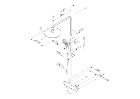 Душевая система Am.Pm Like F0780464
