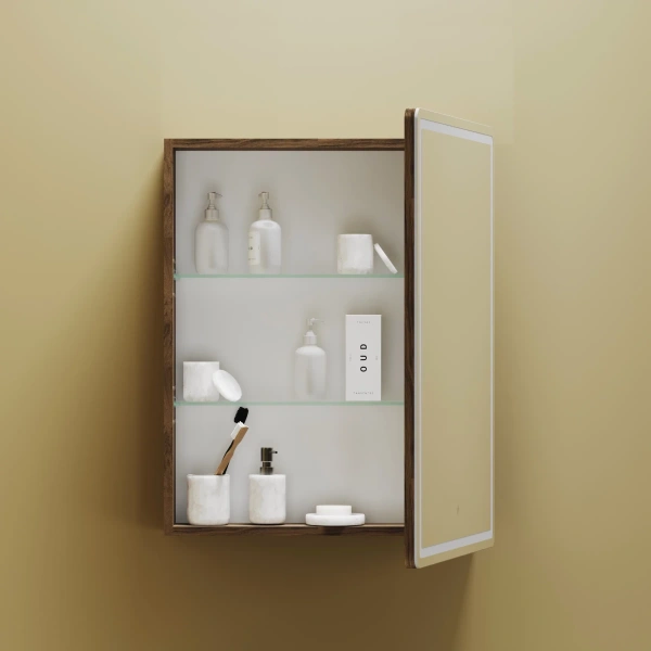 Зеркало-шкаф с подсветкой Sancos Mirror (59х74) MI60ECH