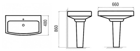 Раковина-тюльпан Arcus G-330