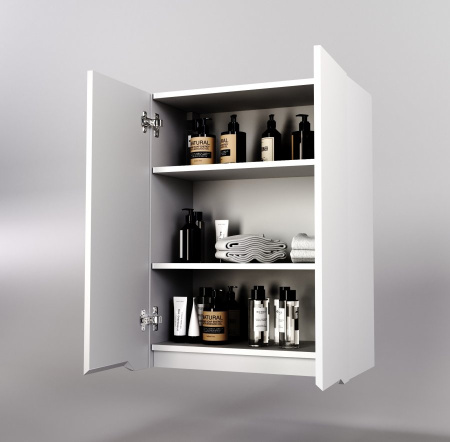 Шкаф подвесной Style Line Марелла мини 60 Люкс Plus СС-00002424 белый матовый