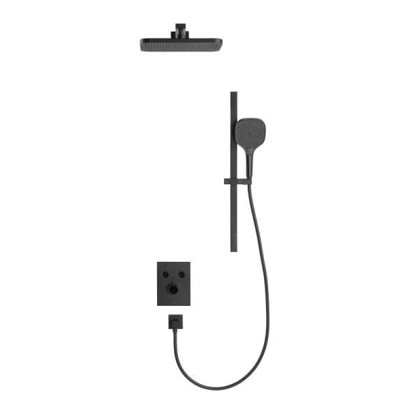 Душевой комплект с термостатом  Arrow AG3733SHMB-1 черный
