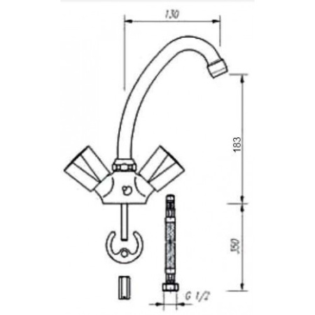 Смеситель для мойки MOFEM NOVA 140-0021-06