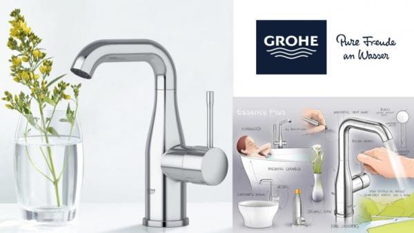 Смеситель для раковины Grohe Essence New 23462 AL1 (23462AL1) темный графит матовый Смеситель для раковины Grohe Essence New 23462 AL1 (23462AL1) темный графит матовый