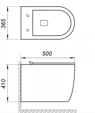 Унитаз подвесной безободковый BelBagno AMANDA BB051CHR без крышки