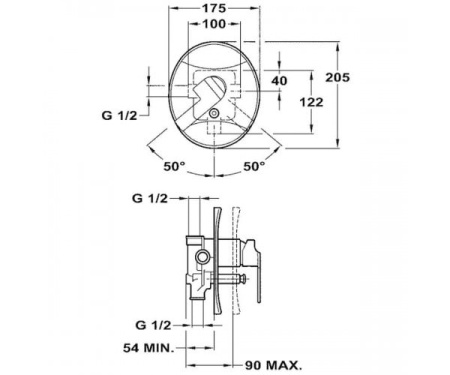 Смеситель для ванны Teka CUADRO 3817002 (38.170.02)