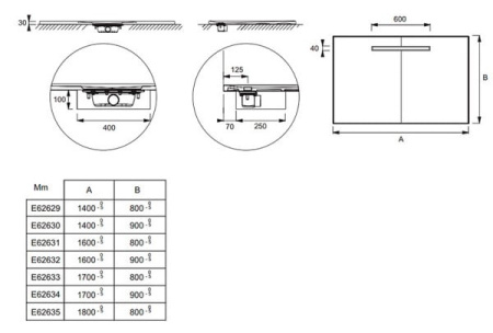 Поддон Jacob Delafon Surface E62632-SS4