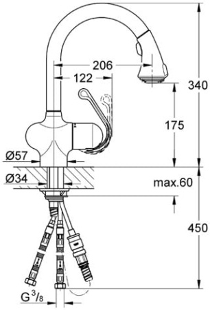 Смеситель для кухни Grohe Zedra 32426 KD0 (32426KD0) матовый