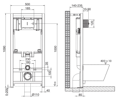 Комплект унитаза с инсталляцией BelBagno BB070CHR/SC/BB002-80/BB014-SR-BIANCO