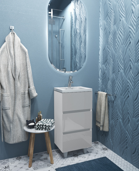 Тумба с раковиной Marka One Bumble 40Н Ц0000001480