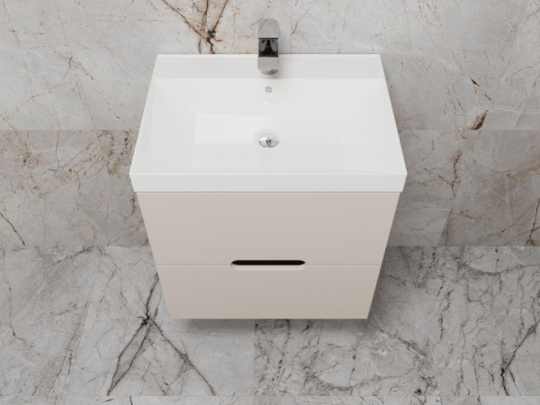 Тумба без раковины подвесная 60 см Style Line Матис ЛС-00002310 кремовый матовый