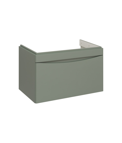 Тумба под раковину Runo подвесная цемент (под умывальник Moduo 80 ) Афина 80 (00-00001213)
