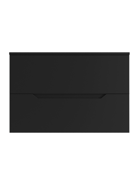 Тумба без раковины подвесная 70 столешница МДФ, Orange Line Li-70TubMDF матовый черный