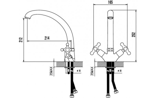 Смеситель Elghansa Retro Chrome 5902754
