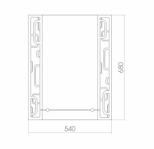 Зеркало (54х68) Silver Mirrors  Электра ФР-00000787