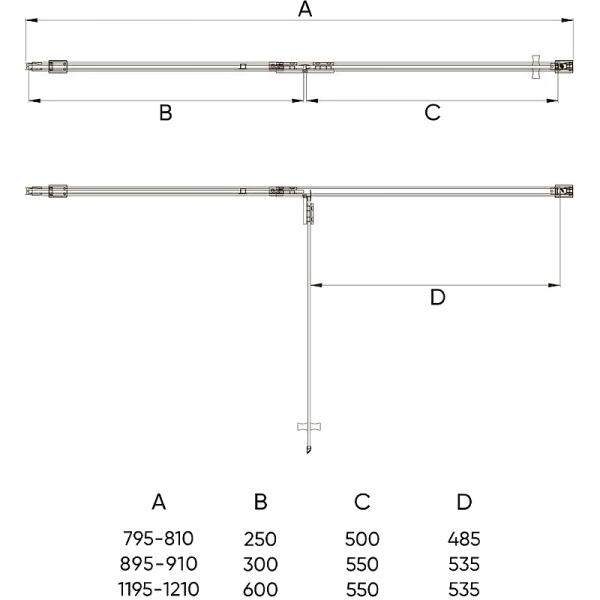 Душевая дверь Veconi Vianno VN-73, (100x195) VN73-100-01-C4