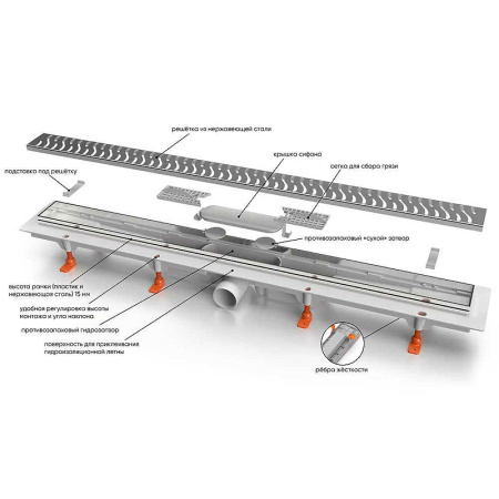 Душевой лоток Veconi Klasik 550 V550K