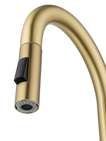 Смеситель для кухни с выдвижным изливом WONZON & WOGHAND, брашированное золото WW-A20782-BG Смеситель для кухни с выдвижным изливом WONZON & WOGHAND, брашированное золото WW-A20782-BG