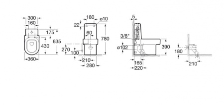 Бачок для унитаза Roca Happening 341567000