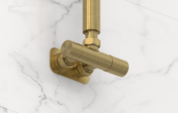 Вентиль Сунержа угловой EU50 (1 х G 1/2" НР х G 3/4" НГ) 051-1425-1234 состаренная латунь