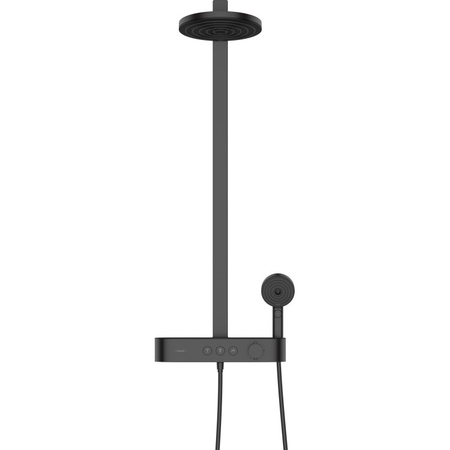 Душевая система с термостатом Hansgrohe Pulsify S 24241670 черный матовый