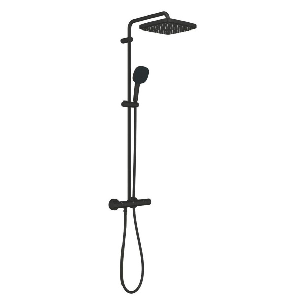Душевая система с термостатом Grohe Tempesta Cosmopolitan 250 266892431 (черный матовый) Душевая система с термостатом Grohe Tempesta Cosmopolitan 250 266892431 (черный матовый)