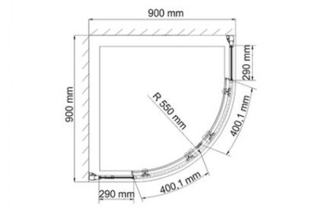 Душевой уголок WasserKRAFT Isen 26S01