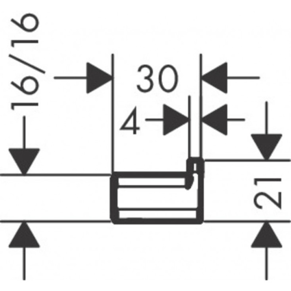Крючок Hansgrohe AddStoris 41742670, матовый черный