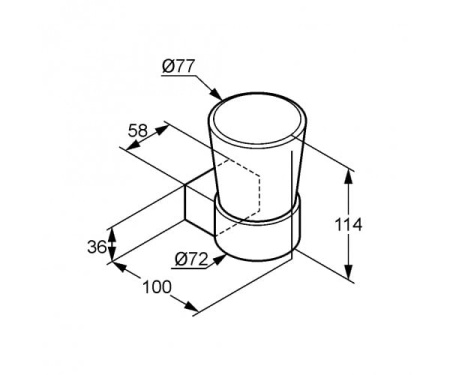 Держатель со стаканом KLUDI JOOP 5597505H7