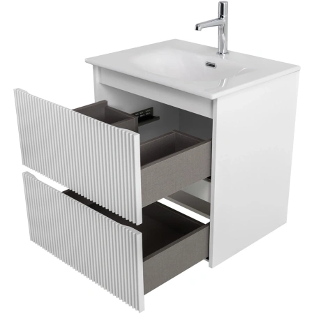 Тумба под раковину 50 BelBagno Uno UNO-MINI-500-2C-SO-BO белый матовый, без раковины