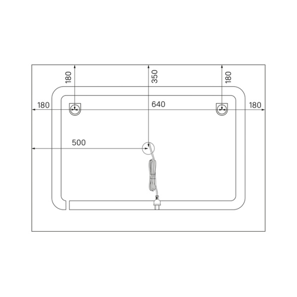 Зеркало с подсветкой и термообогревом, 100 см, IDDIS Zodiac (ZOD10T0i98)